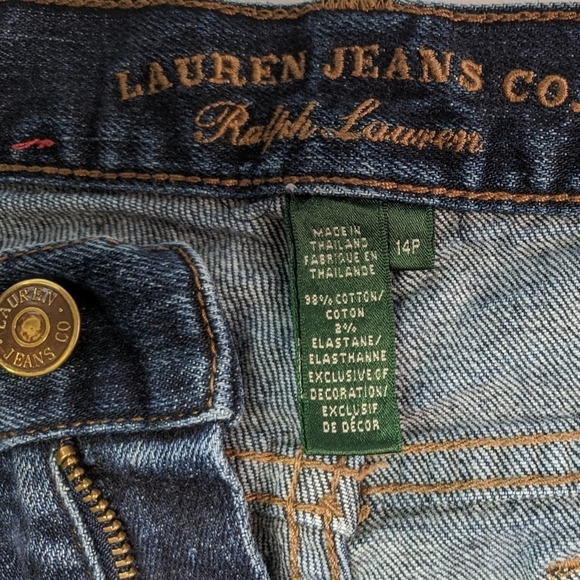 Ralph Lauren cuffed jean shorts size 14 - Picture 4 of 8